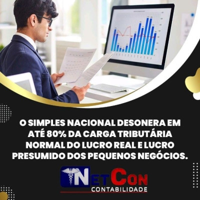 O SIMPLES NACIONAL DESONERA EM ATÉ 80% DA CARGA TRIBUTÁRIA